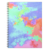 Regenboog Verfspatter effect Oranje groen blauw Notitieboek (Voorkant)