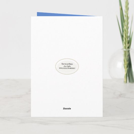 Regenboog Verjaardagsballonnen met Grappig Gezicht Kaart (Achterkant)