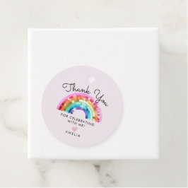 Regenboog Verjaardagsfeestje Bedankjes Labels