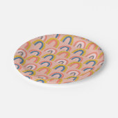 Regenboog Verjaardagsfeestje bord (Gekanteld)