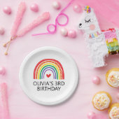 Regenboog Verjaardagsfeestje Borden Papieren Bordje (Feest)