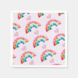 Regenboog Verjaardagsfeestje Servet