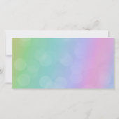 Regenboog Verjaardagsfoto Liefde & Dank Bedankt (Achterkant)
