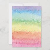 Regenboog Verjaardagstaart Uitnodigen, Regenboog 1 Kaart (Achterkant)