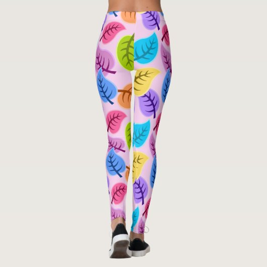 Regenboog verlaat leggings (Achterkant)
