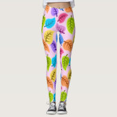 Regenboog verlaat leggings (Voorkant)