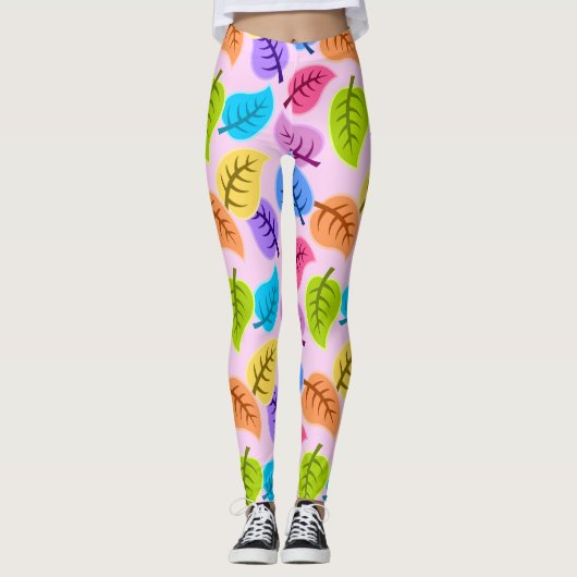 Regenboog verlaat leggings (Voorkant)