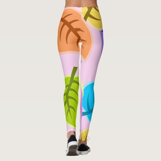 Regenboog verlaat leggings (Achterkant)