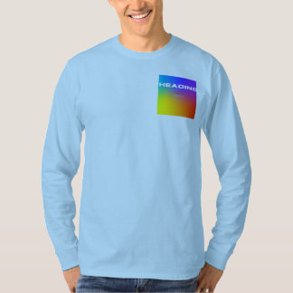 Regenboog verloop zak ontwerp lange mouw t-shirt