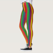 Regenboog verticale strepen Decor op Leggings (Links)