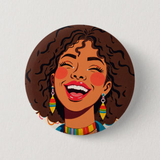 Regenboog Vibe Ronde Button 5,7 Cm