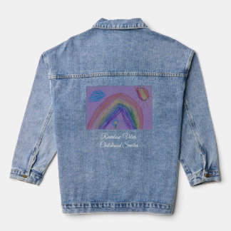 Regenboog Vibes, Jeugd Glimlacht Denim Jas Jacket