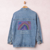 Regenboog Vibes, Jeugd Glimlacht Denim Jas Jacket (Hangar)