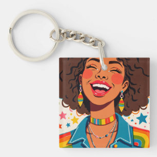 Regenboog Vibes Sleutelhanger