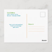 Regenboog Videospel Gamer Bar Mitzvah Dank je wel Briefkaart (Achterkant)