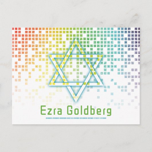 Regenboog Videospel Gamer Bar Mitzvah Dank je wel Briefkaart (Voorkant)