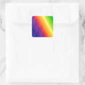 Regenboog Vierkante Sticker (Tas)