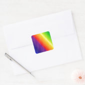 Regenboog Vierkante Sticker (Envelop)