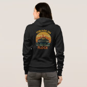 Regenboog Vintage Ei Hoodie (Achterkant volledig)