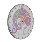 regenboog vis dartbord (Voorkant Links)