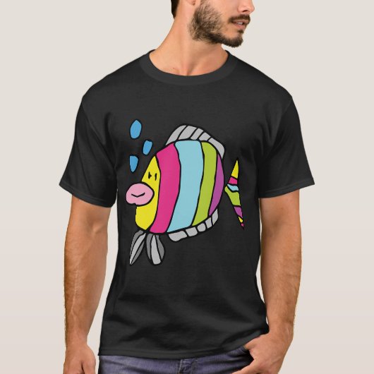 Regenboog Vis door Everything Eli T-shirt (Voorkant)