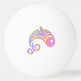 regenboog vis pingpongbal
