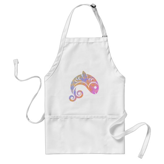 regenboog vis standaard schort (Voorkant)