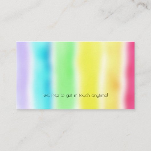 Regenboog Visitekaartje (Achterkant)