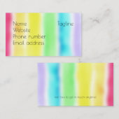 Regenboog Visitekaartje (Voorkant / Achterkant)