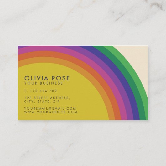  regenboog visitekaartje (Achterkant)