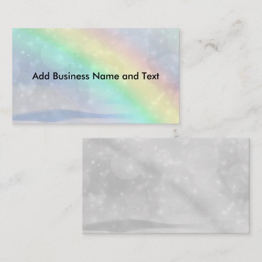 Regenboog Visitekaartje (Voorkant / Achterkant)