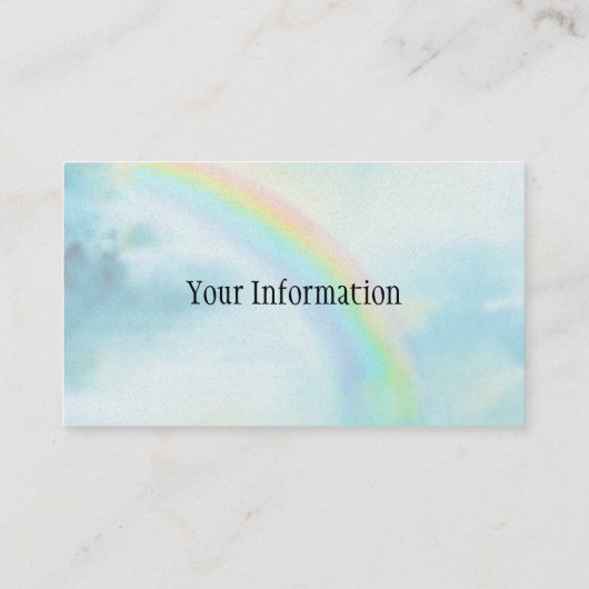 Regenboog Visitekaartje (Achterkant)