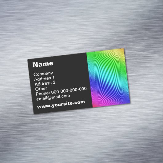 Regenboog Visitekaartje Magneet (Voorbeeld)