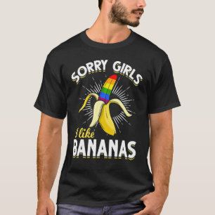 Regenboog Vlag Banaan Gay LGBT Pride Sorry Meisje T-shirt