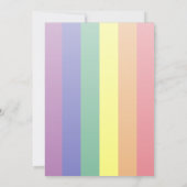 Regenboog Vlag Bruiloft Kaart (Achterkant)