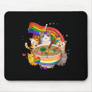 Regenboog Vlag Katten Ramen Anime Gay Pride Maand Muismat