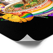 Regenboog Vlag Katten Ramen Anime Gay Pride Maand  Poster (Hoek)