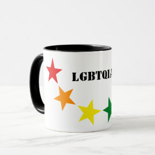 REGENBOOG VLAG KLEUREN STERREN + jouw ideeën Mok