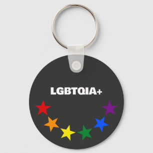 REGENBOOG VLAG KLEUREN STERREN + jouw ideeën Sleutelhanger
