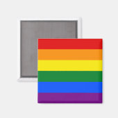 Regenboog vlag LGBT magneet (Voorkant / Achterkant)