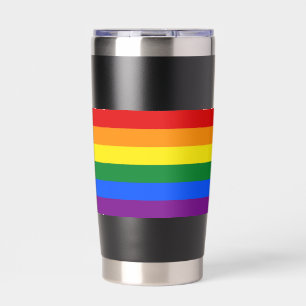 REGENBOOG VLAG - STREPEN - LGBT kleuren Geïsoleerde Drinkbeker