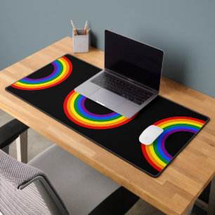 REGENBOOG VLAG - STREPEN - LGBT kleuren Ringen Bureaumat