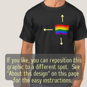 Regenboog Vlag Vliegende Gay Pride LGBTQ 2 Zijdruk T-shirt