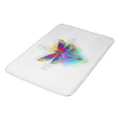 Regenboog Vlakke Libel Badmat (Gekanteld)