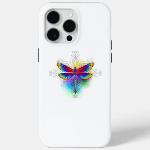 Regenboog Vlakke Libel iPhone 15 Pro Max Hoesje
