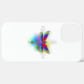 Regenboog Vlakke Libel Case-Mate iPhone Case (Achterkant (horizontaal))