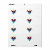 Regenboog Vlakke Libel Etiket (Full Sheet)