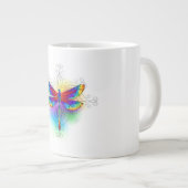 Regenboog Vlakke Libel Grote Koffiekop (Voorkant rechts)