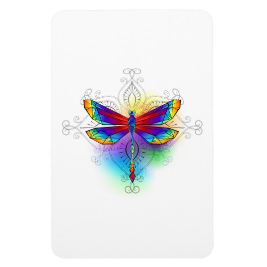Regenboog Vlakke Libel Magneet (Verticaal)