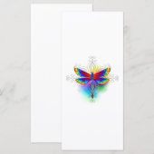 Regenboog Vlakke Libel Menu (Voorkant / Achterkant)